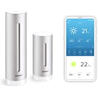 Netatmo Estación Meteorológica Inteligente Inalámbrica Interior-Exterior con WiFi- Compatible con Amazon Alexa…